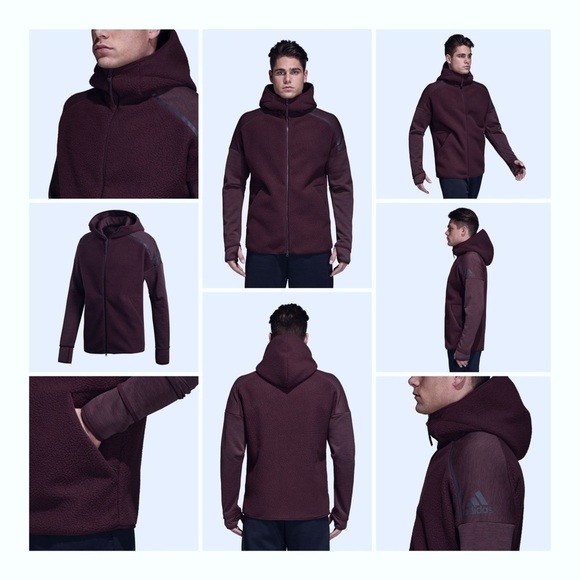 Adidas Mens Z.N.E. Full Zip Hoodie Track Jacket - Picture 1 of 13